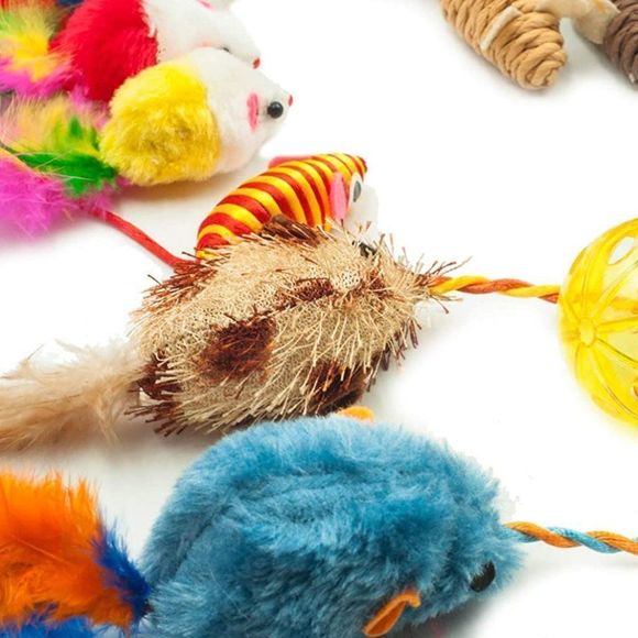 Fashion's Talk Mouse Cat Toys Mixed Bag 27 Assorted Mice Toy for Cats Kitten Cat - Picture 5 of 6